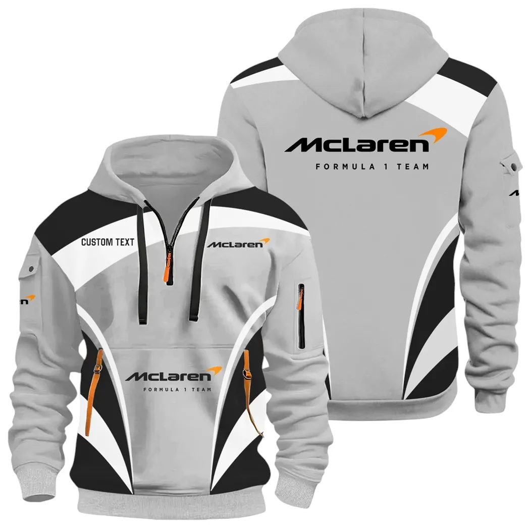 Racing Icon Hoodie Half Zip 3D Print, Sporty Everyday Wear Hoodie CAR514100925091