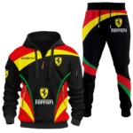 Racing Legend Hoodie Half Zip x Sweatpants Set, 3D Printed Driver's Outfit CAR514100925094