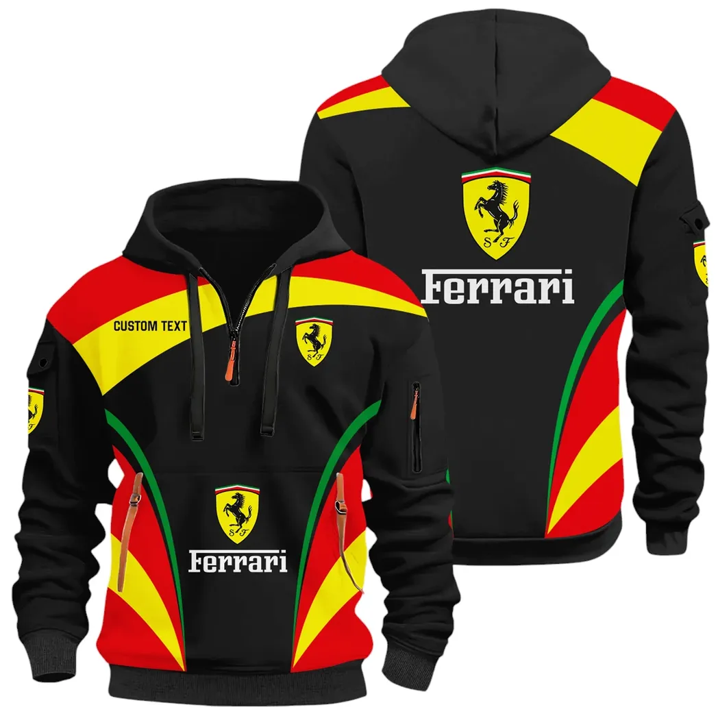 Racing Legend Hoodie Half Zip 3D Print, Adventure & Urban Fit Hoodie CAR514100925094