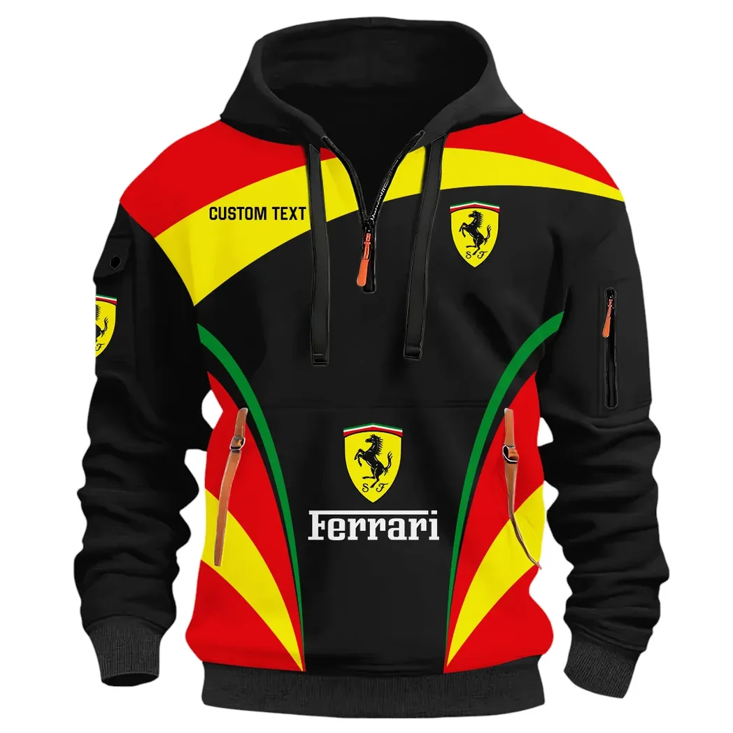 Racing Legend Hoodie Half Zip 3D Print, Adventure & Urban Fit Hoodie CAR514100925094 - Image 2