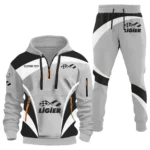 Racing Car Hoodie Half Zip x Sweatpants Set, Gearhead Half-Zip Hoodie Combo CAR514100925106