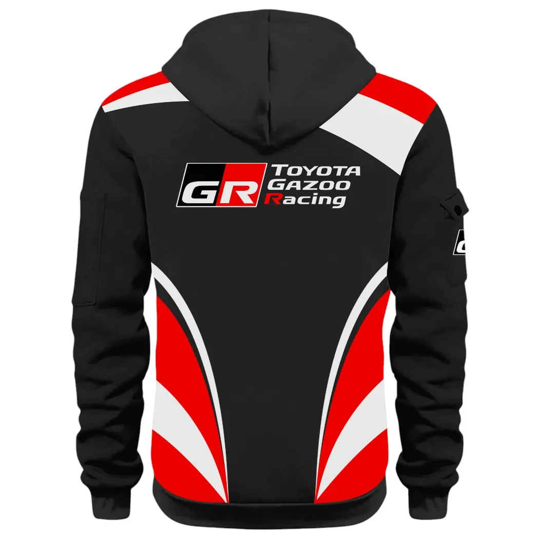 Racing Car Hoodie Half Zip 3D Print, Comfortable Daily Wear CAR514100925108 - Image 3