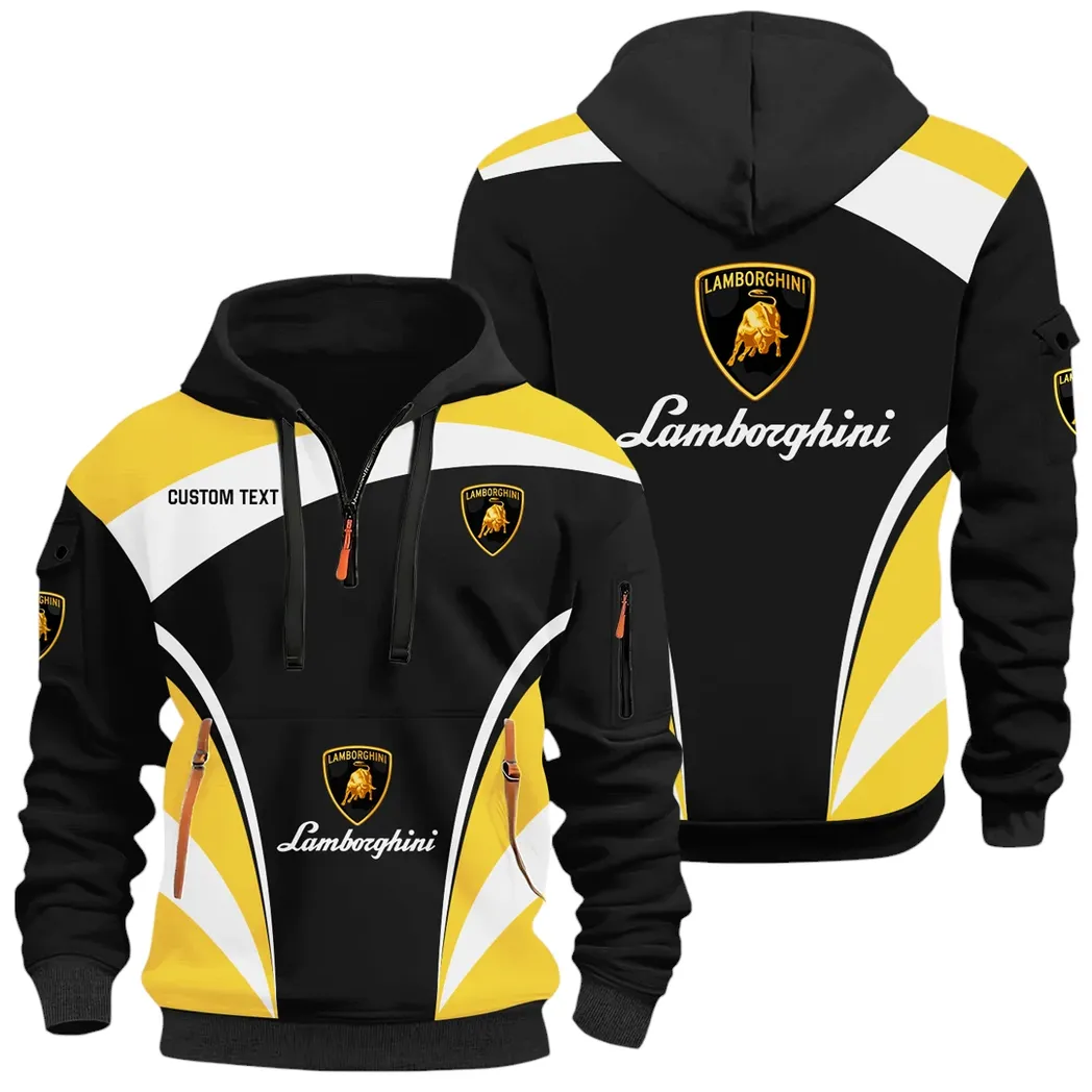 Supercar Hoodie Half Zip x Sweatpants Set, All-Season Car Enthusiast Tracksuit CAR514100925109 - Image 2