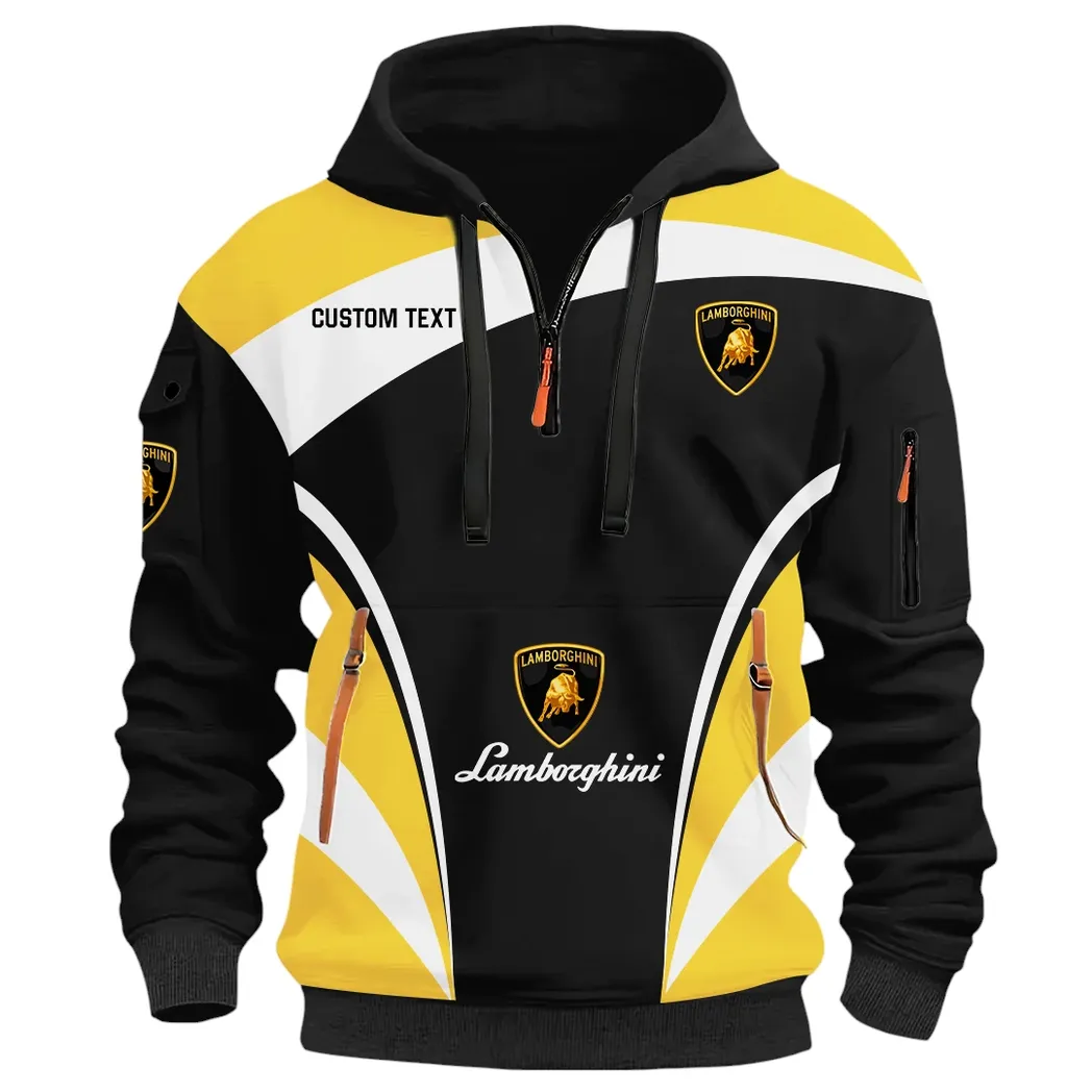 Supercar Hoodie Half Zip 3D Print, Rugged Casual Hoodie CAR514100925109 - Image 2