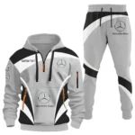 Performance Vehicle Hoodie Half Zip x Sweatpants Set, 3D Printed Driver's Outfit CAR514100925111