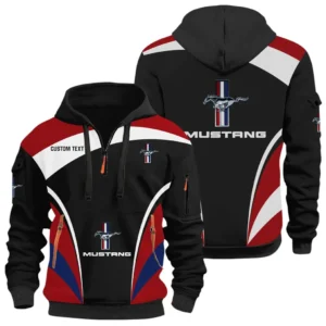 Racing Car Hoodie Half Zip 3D Print, Casual Street-Ready Hoodie CAR514100925117