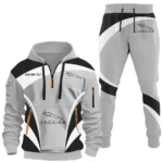 Sophisticated Car Hoodie Half Zip x Sweatpants Set, Gearhead Half-Zip Hoodie Combo CAR514100925118