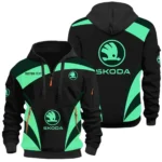 Practical Hatchback Hoodie Half Zip 3D Print, Sporty Urban Hoodie Style CAR514100925122