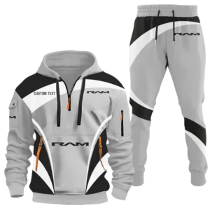 Trucks Hoodie Half Zip x Sweatpants Set, Premium Car Fan Tracksuit CAR514100925126