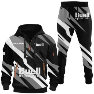 Street Racer Hoodie Half Zip x Sweatpants Set, Garage Life 3D Hoodie Set CAR514100925128