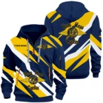 Touring Chopper Hoodie Half Zip 3D Print, Comfortable Urban Hoodie CAR514100925129