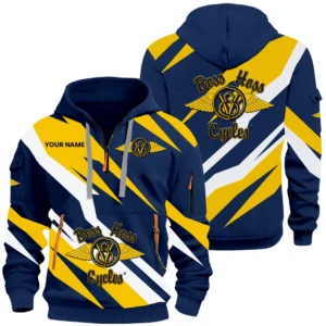 Touring Chopper Hoodie Half Zip 3D Print, Comfortable Urban Hoodie CAR514100925129