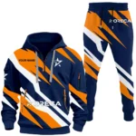 Racing Car Hoodie Half Zip x Sweatpants Set, Custom Car Enthusiast Outfit CAR514100925131