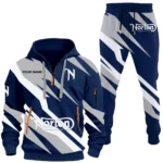 Performance Street Bike Hoodie Half Zip x Sweatpants Set, Garage Life 3D Hoodie Set CAR514100925136