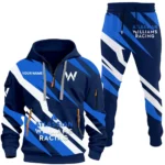 Racing Car Hoodie Half Zip x Sweatpants Set, Road Warrior 3D Outfit Set CAR514100925140
