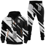 Luxury Auto Hoodie Half Zip x Sweatpants Set, Road-Ready Hoodie and Jogger Set CAR514100925148
