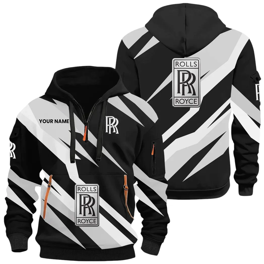 Luxury Auto Hoodie Half Zip 3D Print, Adventure-Ready Streetwear CAR514100925148