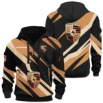 High-Speed Roadster Hoodie Half Zip 3D Print, Sporty Urban Comfort Hoodie CAR514100925151