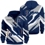 Utility Auto Hoodie Half Zip 3D Print, Sporty Urban Hoodie Style CAR514100925155