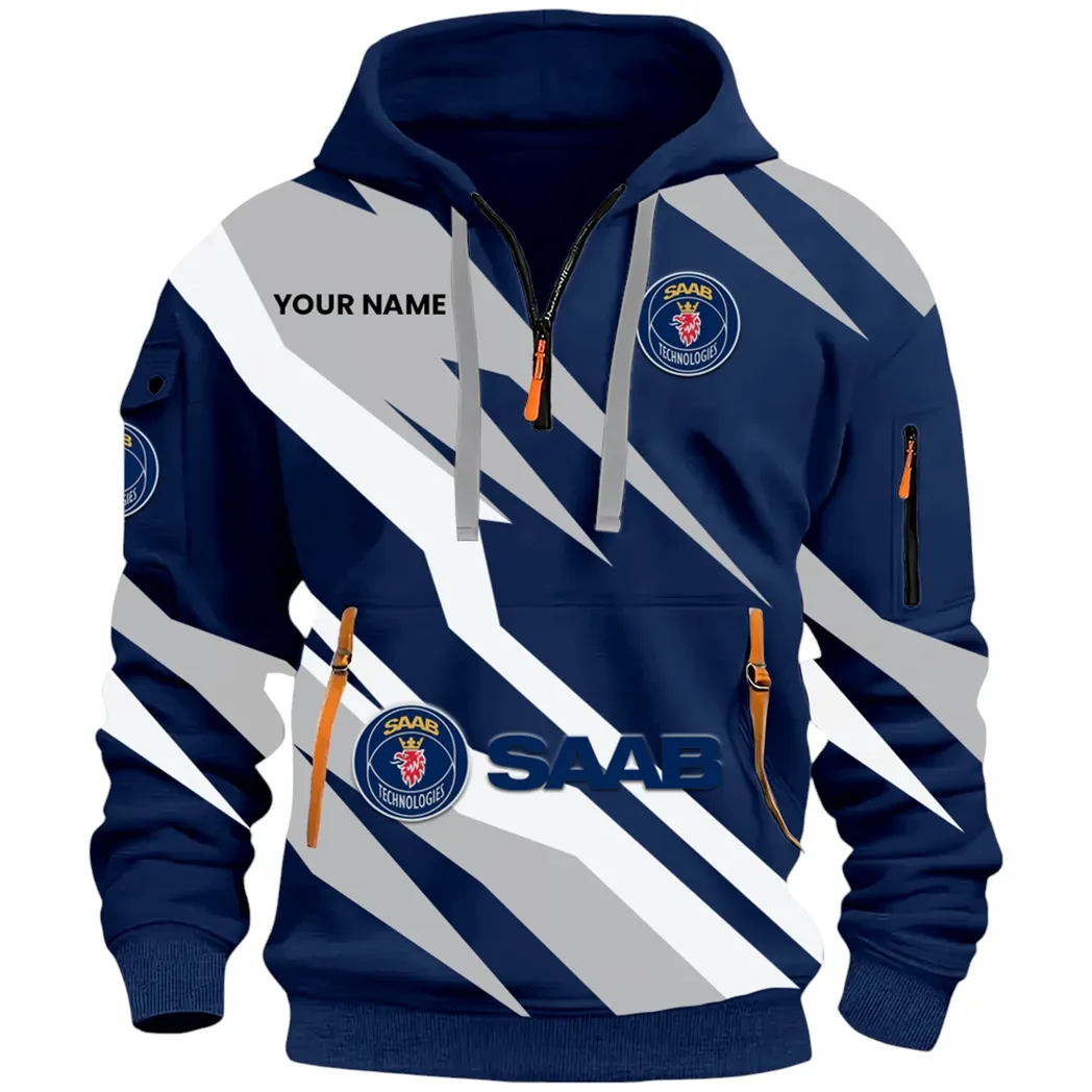 Utility Auto Hoodie Half Zip 3D Print, Sporty Urban Hoodie Style CAR514100925155 - Image 2