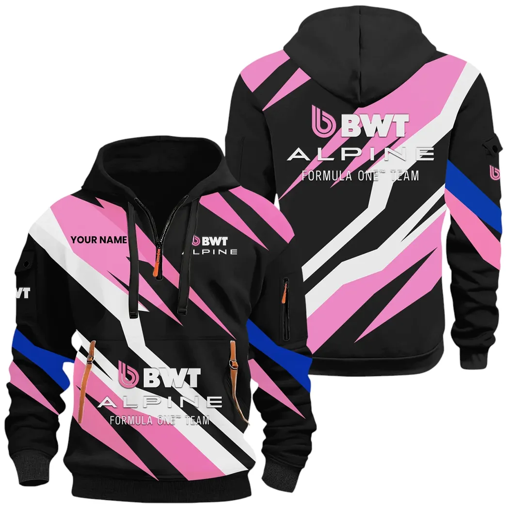 Sports Car Hoodie Half Zip x Sweatpants Set, Classic Gearhead Hoodie Set CAR514100925156 - Image 2