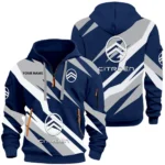 Efficient Vehicle Hoodie Half Zip 3D Print, Sporty Everyday Wear Hoodie CAR514100925157