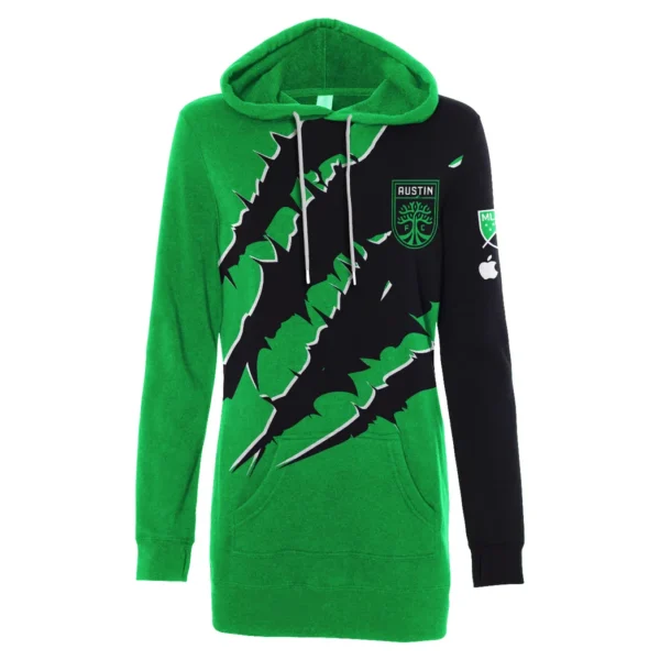 Unity Fans Hoodie Dress, Classic Women's Hoodie Dress HVN1289AF - Image 2