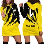 Match Flow Hoodie Dress, Pullover Hoodie Dress Women HVN1289CC