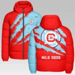 Unity Fans Hooded Cotton Jacket, Classic Cozy Supporter Jacket HVN1289CF