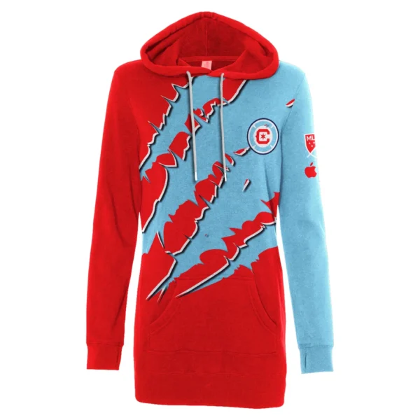 Unity Fans Hoodie Dress, Essential Women's Hoodie Dress HVN1289CF - Image 2