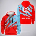 Goal Energy Hoodie Half Zip 3D, All-Season Fan Half-Zip Hoodie HVN1289CF