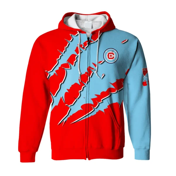 Goal Energy Zipper Hoodie, Lifestyle Fan Full-Zip Hoodie HVN1289CF - Image 2