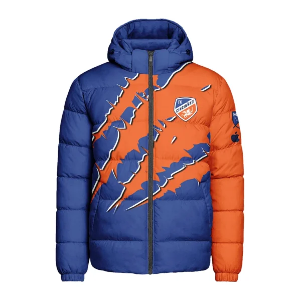 Support Beat Hooded Cotton Jacket, Limited Edition Supporter Coat HVN1289CF - Image 2