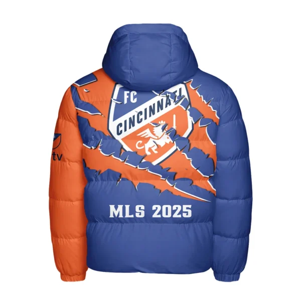 Support Beat Hooded Cotton Jacket, Limited Edition Supporter Coat HVN1289CF - Image 3