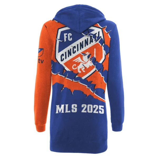 Support Beat Hoodie Dress, Game Day Hoodie Dress HVN1289CF - Image 3