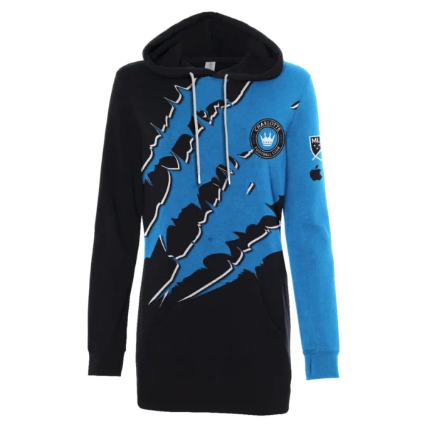 Game Beat Hoodie Dress, Stadium Nights Hoodie Dress HVN1289CH - Image 2