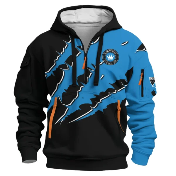 Fan Pulse Hoodie Half Zip 3D, Modern Sport Hoodie HVN1289CH - Image 2