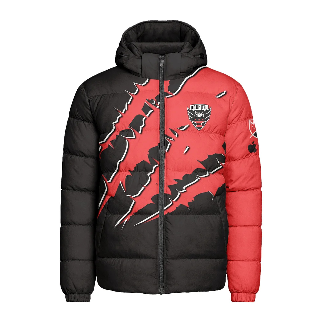 Goal Vibes Hooded Cotton Jacket, Performance Warmth Fan Jacket HVN1289DC - Image 2