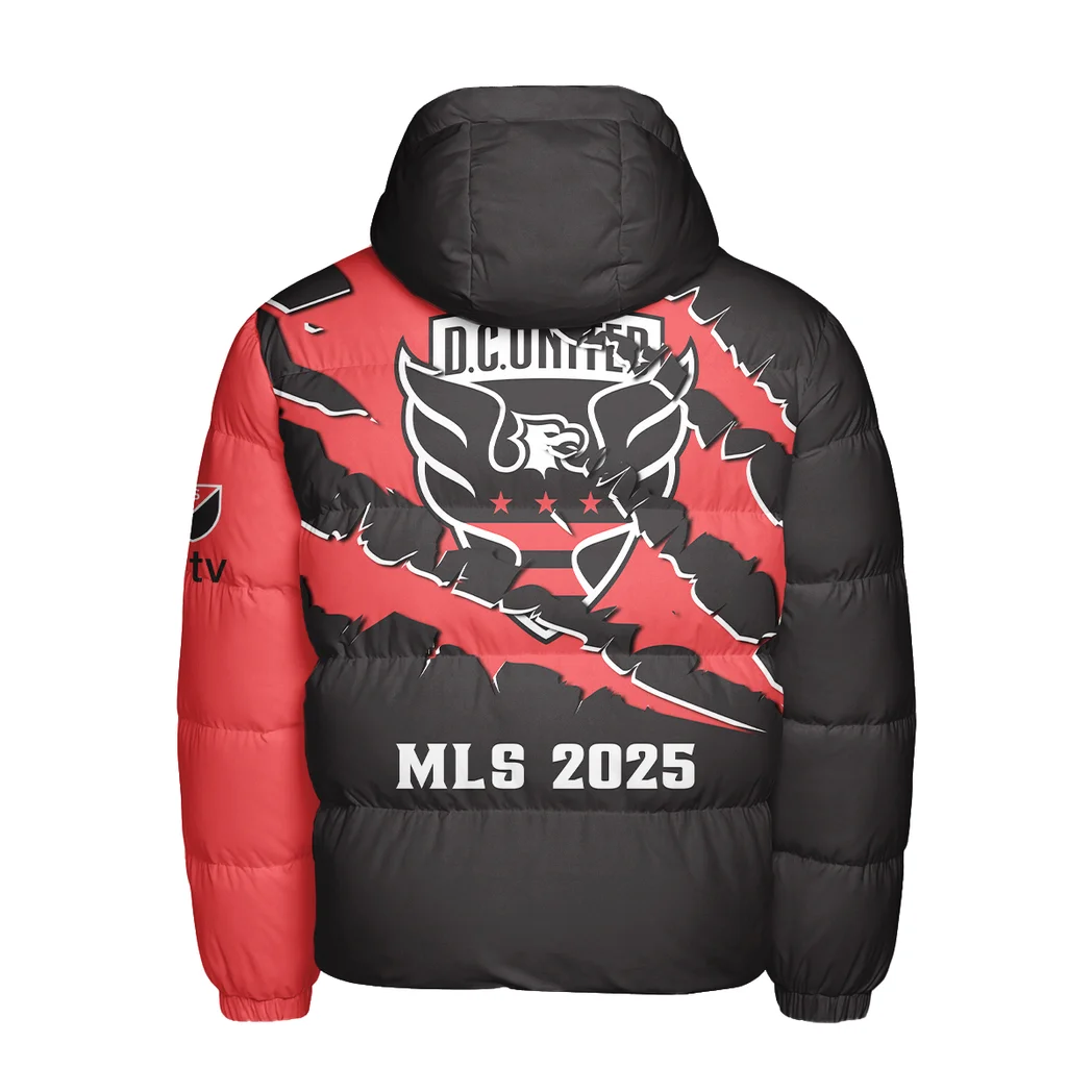 Goal Vibes Hooded Cotton Jacket, Performance Warmth Fan Jacket HVN1289DC - Image 3