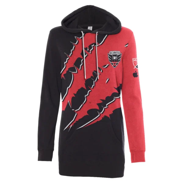 Play Rising Hoodie Dress, Heritage Fan Hoodie Dress HVN1289DC - Image 2