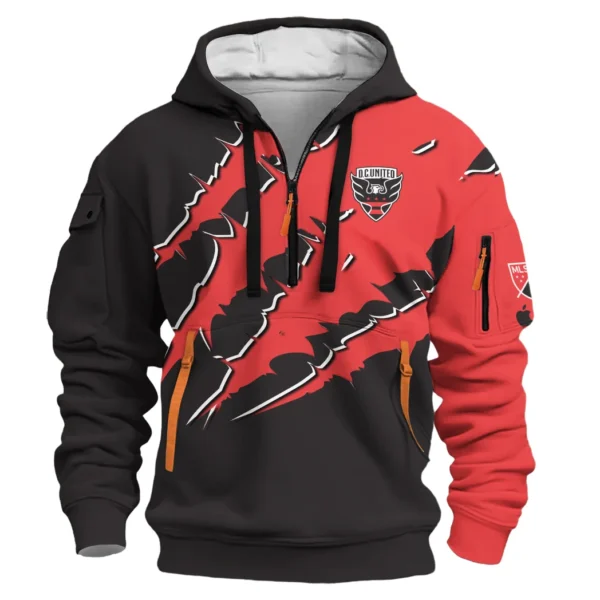 Goal Vibes Hoodie Half Zip 3D, Casual Sport Half-Zip Hoodie HVN1289DC - Image 2