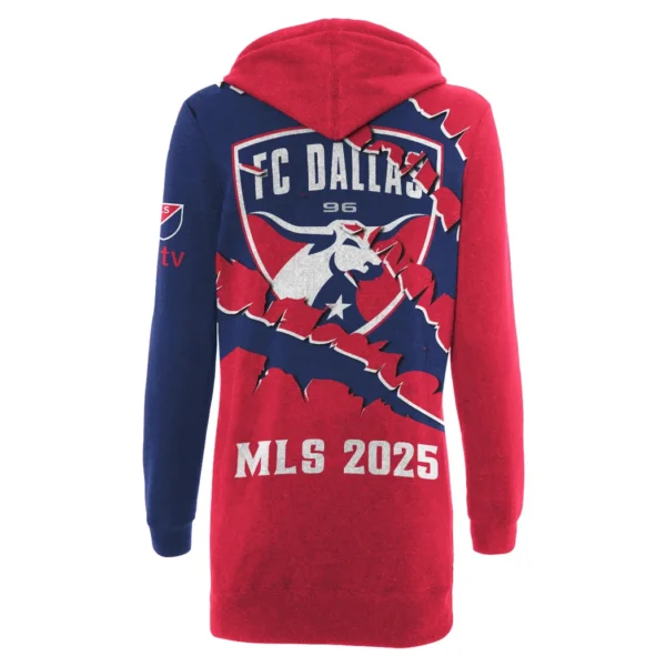 Match Rhythm Hoodie Dress, Game Day Hoodie Dress HVN1289FC - Image 3