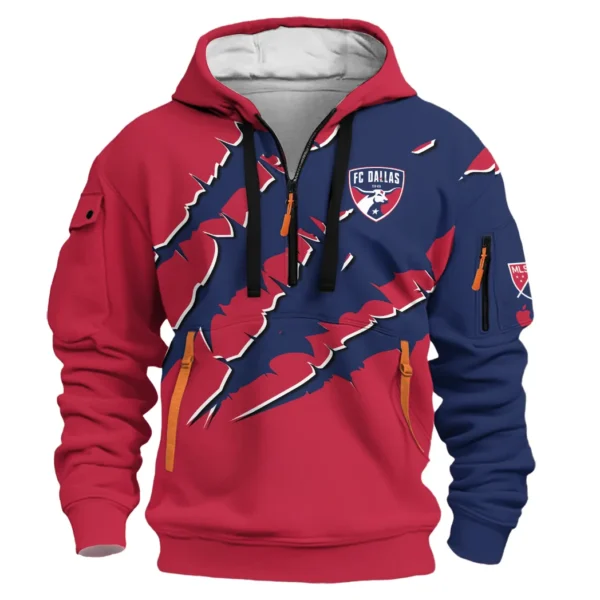 Support Beat Hoodie Half Zip 3D, Modern Sport Hoodie HVN1289FC - Image 2