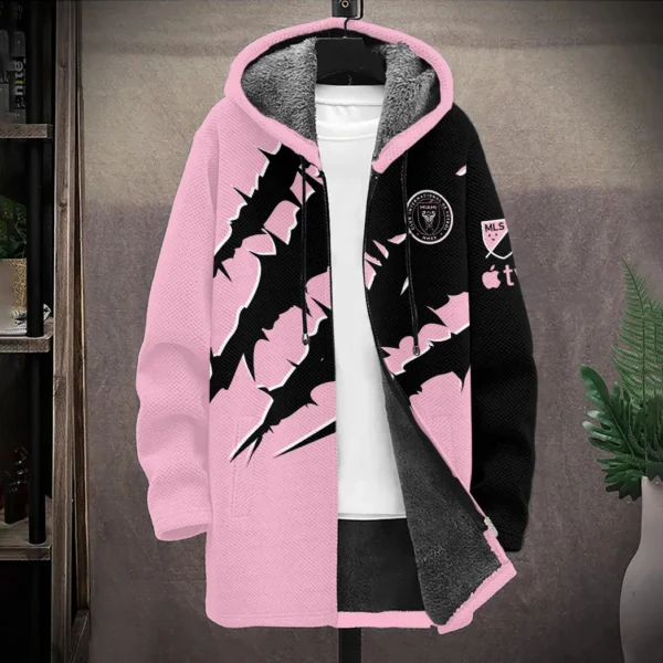 Spirit Beat Fleece Windbreaker Jacket, Sporty Fleece Outerwear HVN1289IM - Image 2