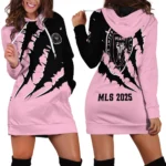 Kick Rhythm Hoodie Dress, Casual Women's Hoodie Dress HVN1289IM
