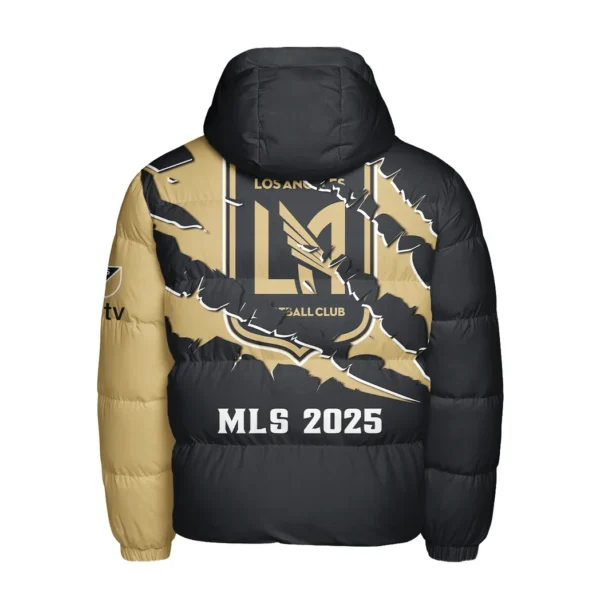 Support Beat Hooded Cotton Jacket, Sport Culture Street Puffer HVN1289LA - Image 3