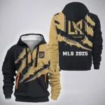Game Beat Hoodie Half Zip 3D, Athletic Fan Half-Zip Hoodie HVN1289LA