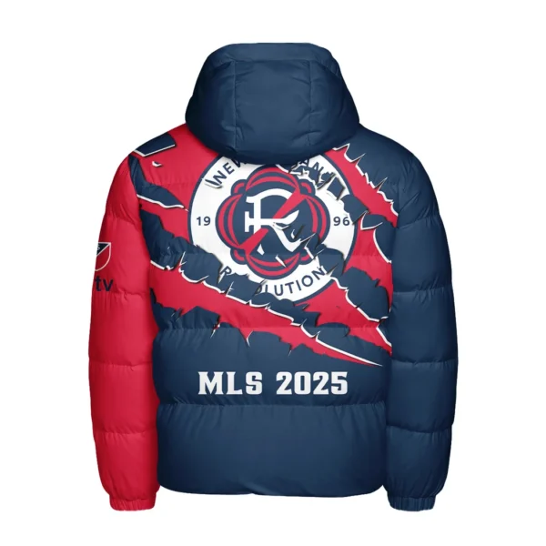 Play Culture Hooded Cotton Jacket, Premium Sport Fan Puffer HVN1289NE - Image 3