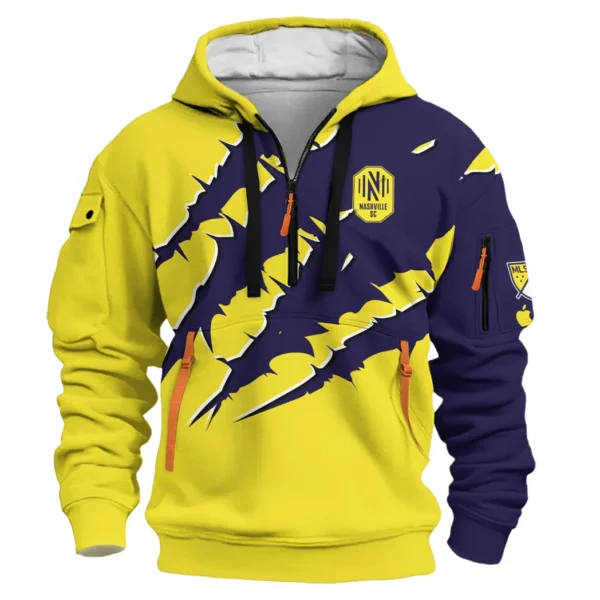 Fan Culture Hoodie Half Zip 3D, Game Ready Half-Zip Hoodie HVN1289NS - Image 2
