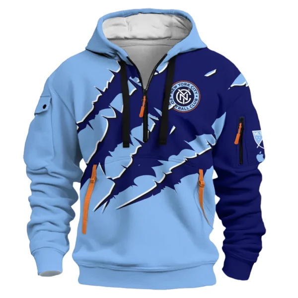 Unity Fans Hoodie Half Zip 3D, True Supporter Half-Zip Hoodie HVN1289NY - Image 2